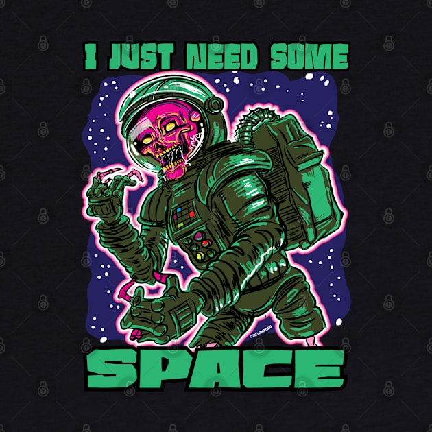 I Just Need Some Space Zombie Astronaut by eShirtLabs